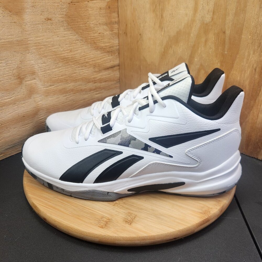 Reebok More Buckets White Camo Basketball Shoes Mens Size 12 Sneakers - Picture 4 of 9